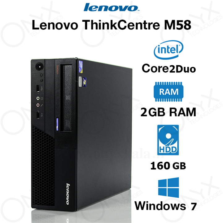 کامپیوتر دسکتاپ لنوو ThinkCentre M۵۸ Core2 Duo-E7500 2GB-160GB Lenovo ThinkCentre M۵۸ Core2 Duo-E7500 2GB-160GB Intel